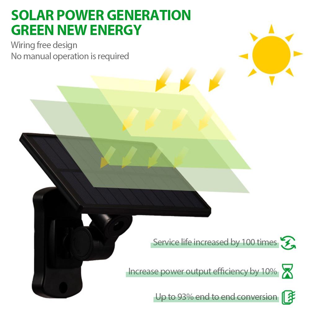 3 Adjustable Heads 270° Wide Angle Illumination Solar Lights Outdoor