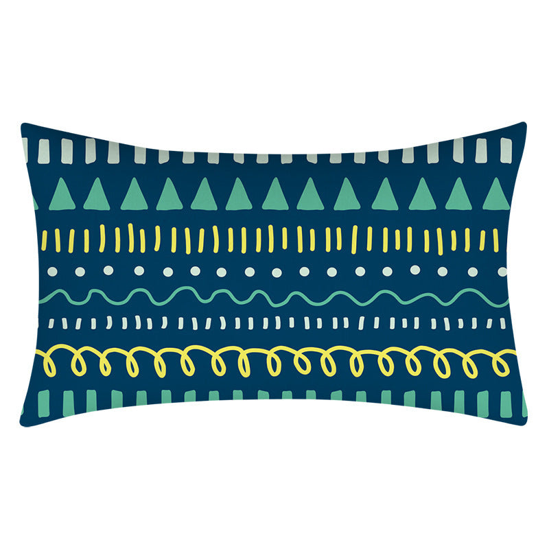 Teal Teal Home Decor Cushion Lumbar Pillowcase