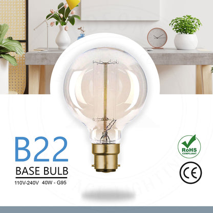 G95 Filament Vintage LED Bulbs 4W B22 Edison Vintage Bayonet Bulb-