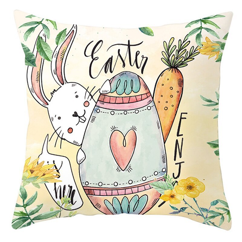 Easter Pillowcase Short Plush Cushion