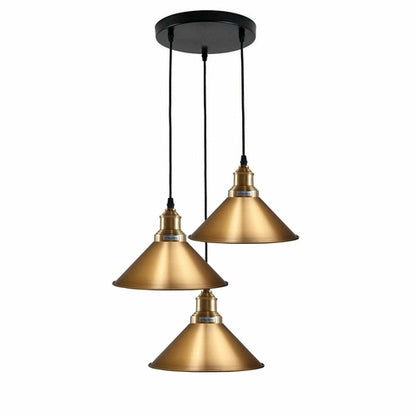 3 Cluster Pendant Light Industrial Vintage Hanging Lamp Loft Indoor