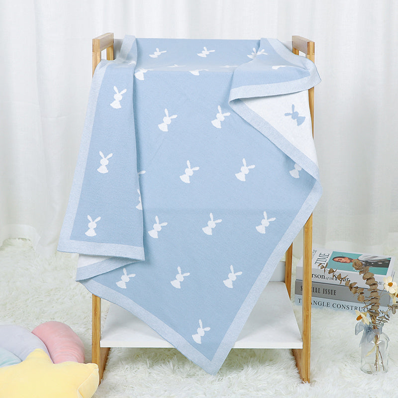 Baby Cartoon Knitted Cotton Cute Windproof Blanket