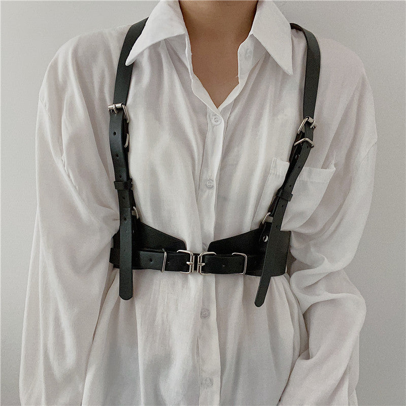 Street Matching Dress JK Shirt Sling Girdle Decoration