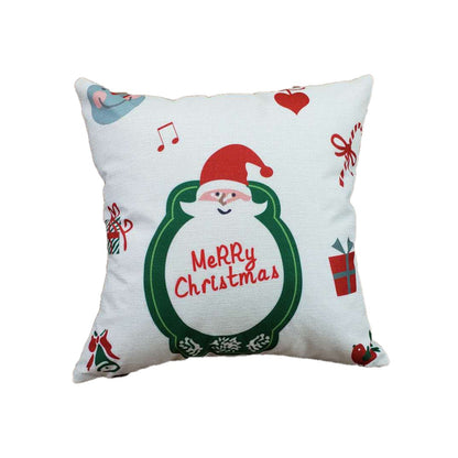 Christmas linen pillowcase