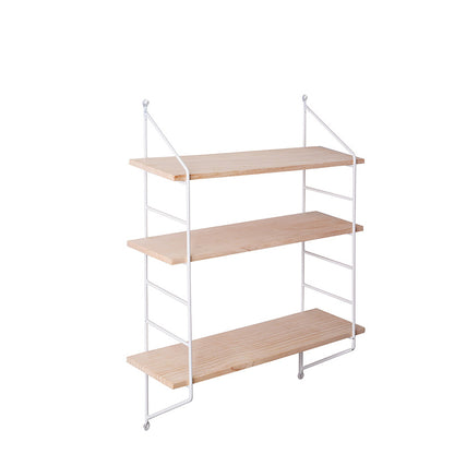 Wooden decorative iron rack