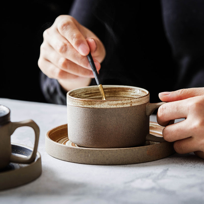 Stoneware coffee cup