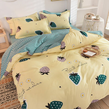 Pillowcase Bed Cover Set Sets Bedding Bedsheet Quilt Duvet