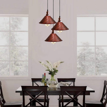 3 Cluster Pendant Light Industrial Vintage Hanging Lamp Loft Indoor