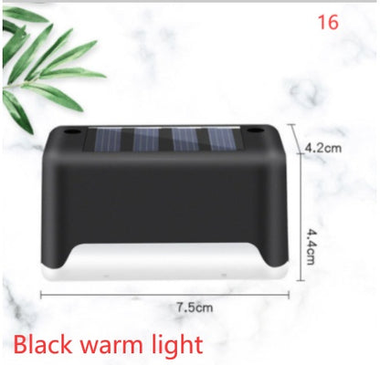 New Upgrade Waterproof LED Solar Fence Lamp Solar Deck Lights Solar Step Light Outdoor For Patio Stairs Garden Pathway Step Yard