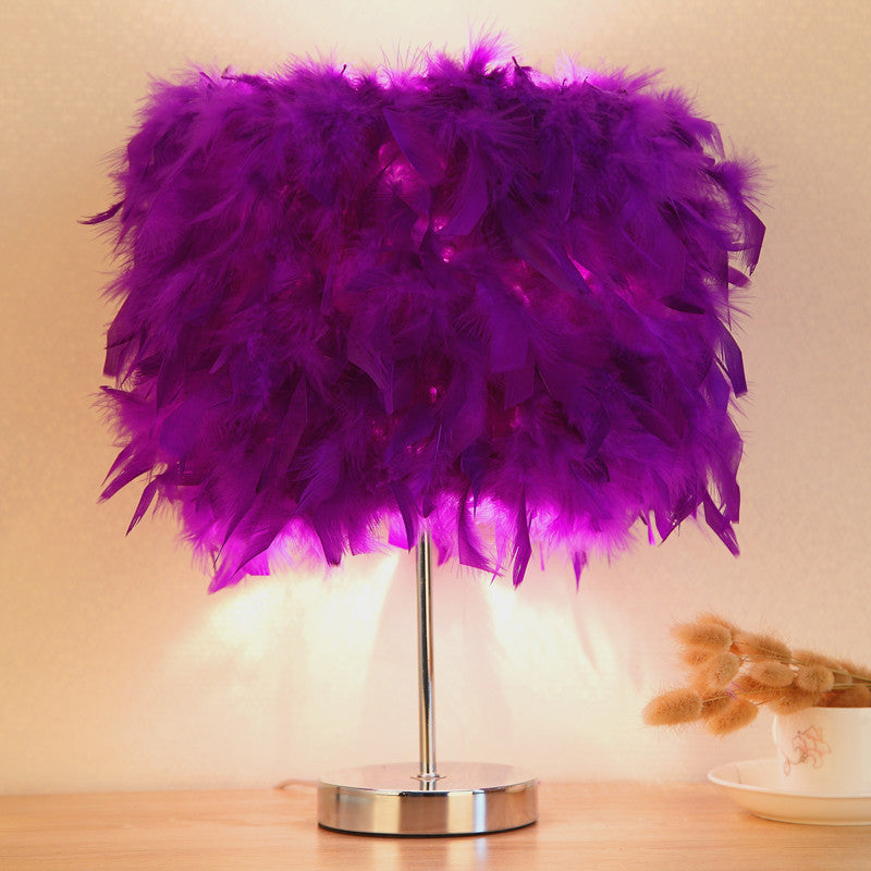 Feather bedroom cute girly night light