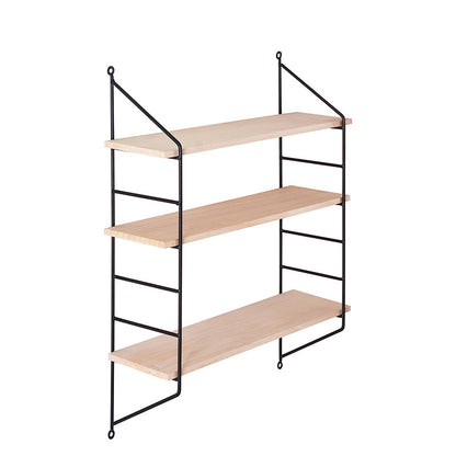 Wooden decorative iron rack