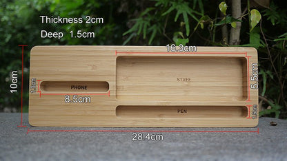 Bamboo Desktop Organizer