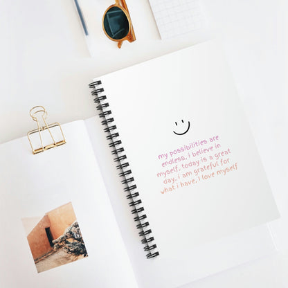 Positive Affirmations Spiral Notebook