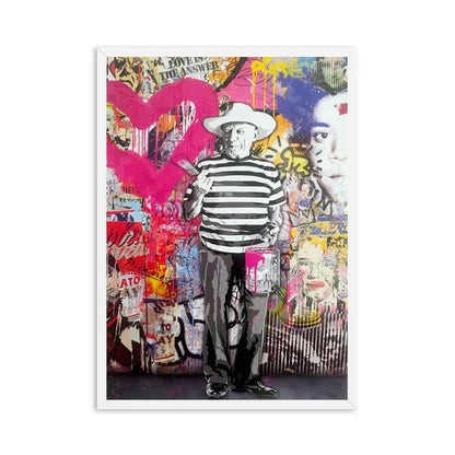 Graffiti Banksy Digital Oil Painting Living Room Bedroom Mural