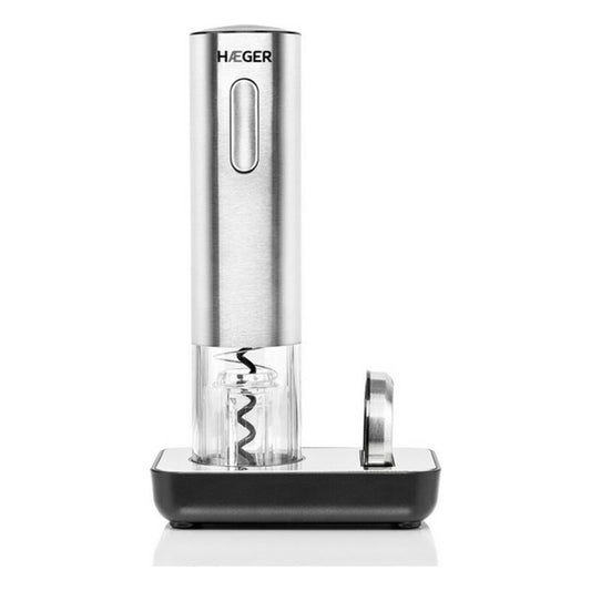 Electric Corkscrew Haeger Milano Rechargeable Stainless steel