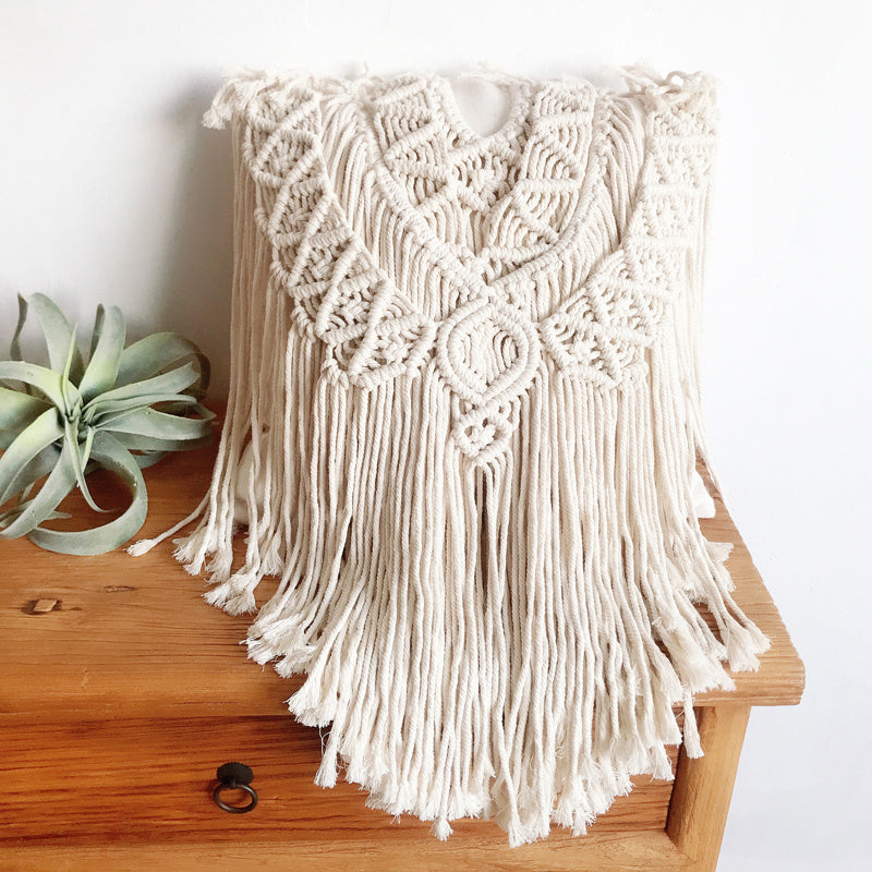 Hand-Woven Cotton Rope Tassel Cushion Pillowcase