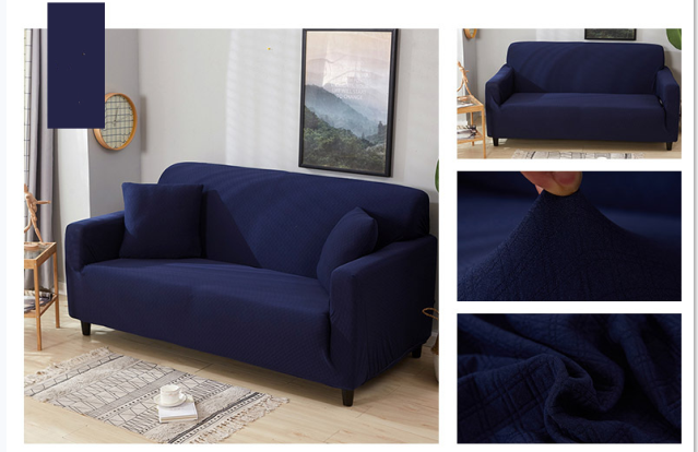 Pure color stretch waterproof sofa cover