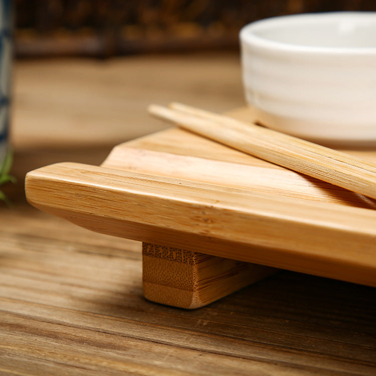 Bamboo wood sushi plate