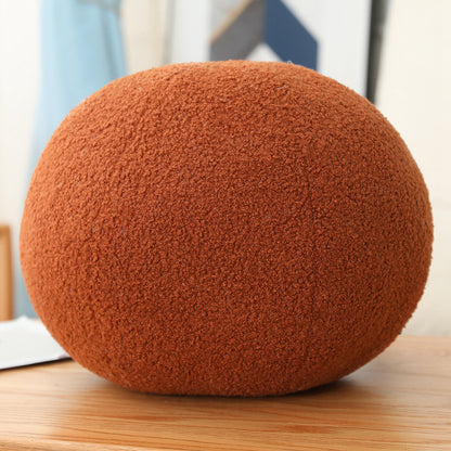 Plush Three Dimensional Special Shaped Pillow Round Lumbar Support