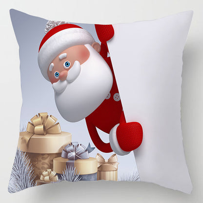 Christmas Snowman Series Peach Soul Pillow Case