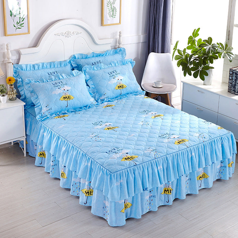 Thick double-layer lace bedspread