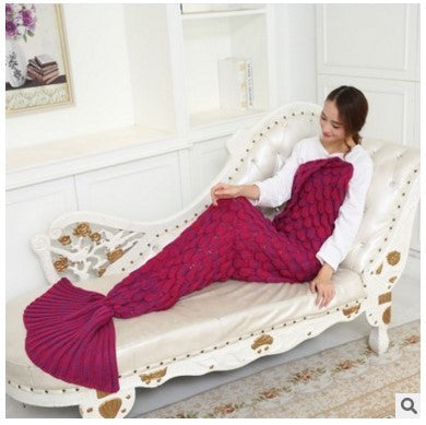 Air Conditioning Scale Sofa Blanket Mermaid Tail