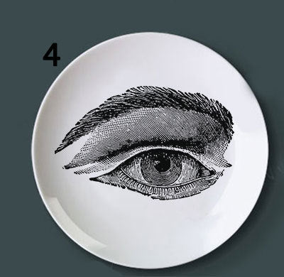 Human bone structure decoration plate