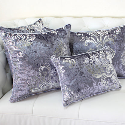 European Style Velvet Hot Silver Cushion Cover Cushion