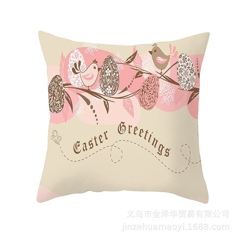 Easter Pillowcase Short Plush Cushion