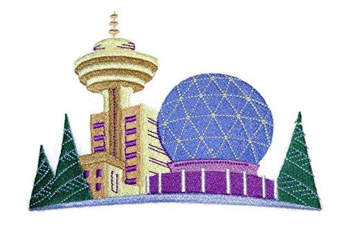 World City Squares{ Vancouver] Embroidered Iron on/Sew patch [7.1." X