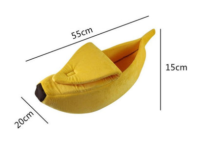 Pet House Dog Bed Banana Shape Dog House Cute Pet Kennel Nest Warm Dog Sofas Sleeping Bed