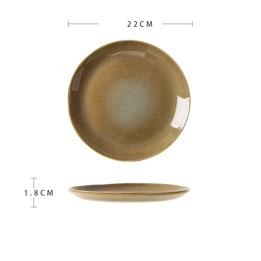 Beautiful Ceramic Dinner Plate Advanced Sense Of Micro Flaw