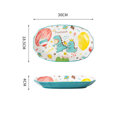 Cartoon Ceramic Dishes Set Tableware Bowl Household