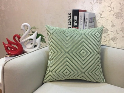 Home Decorative Sofa Throw Pillows Flannel Cushion Cover