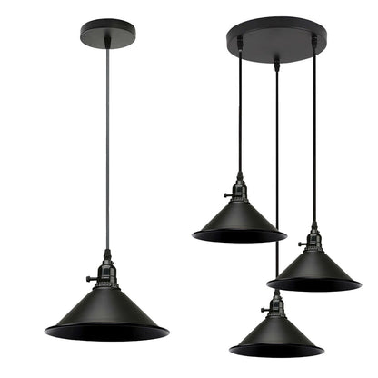 3 Way Vintage Industrial Cluster Pendant Light Metal Retro Loft