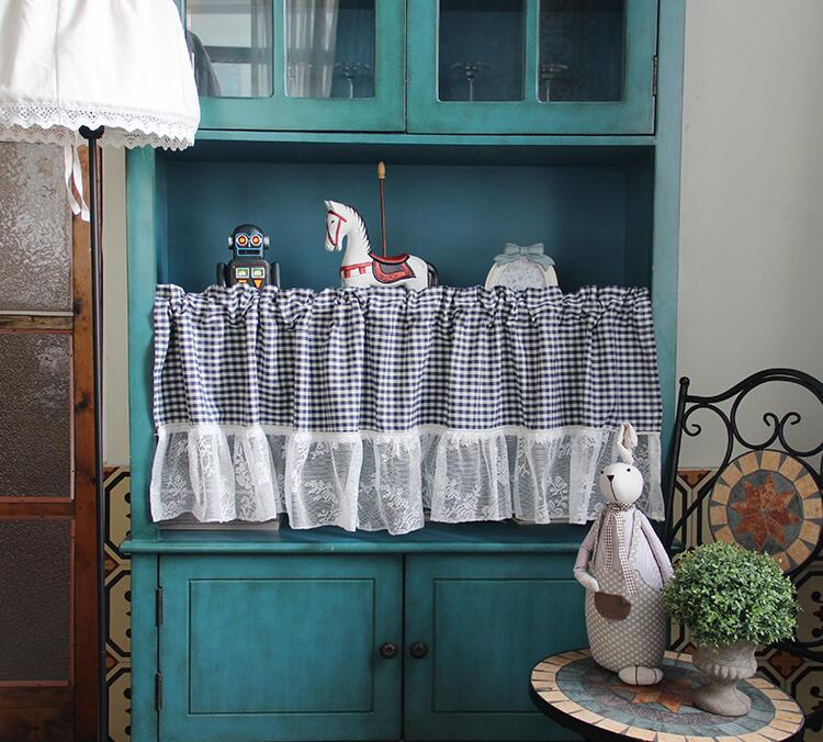 Tanabe fabric kitchen and bathroom curtains in time lattice curtains