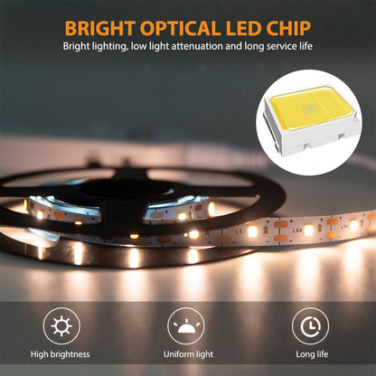 Power Saving Waterprool Practical 1 M 60 LED Strip Light With 2 Modes