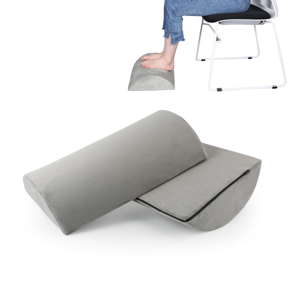 Semi-cylindrical foot pillow