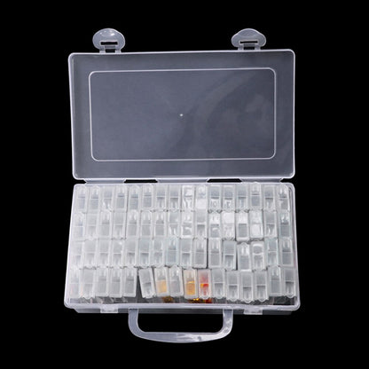 64 Slots Diamond Organizing Earring Storage Boxes