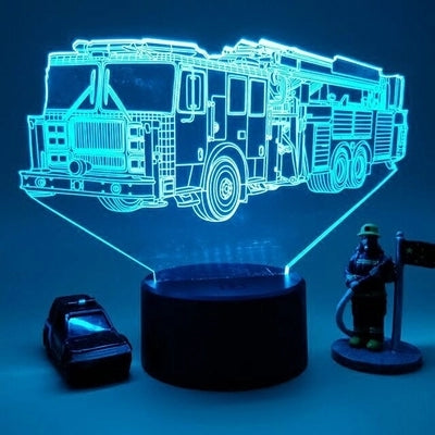 Fire engine 3D light 3D touch color 3D light