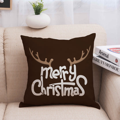 Christmas linen pillowcase