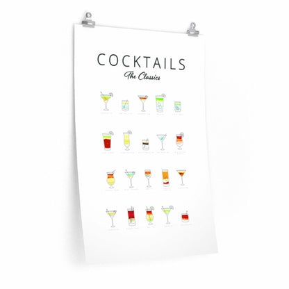 Cocktails Art Poster Decor