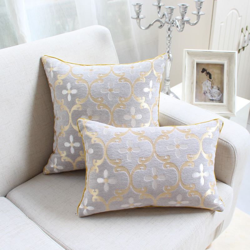 Chenille jacquard throw pillow