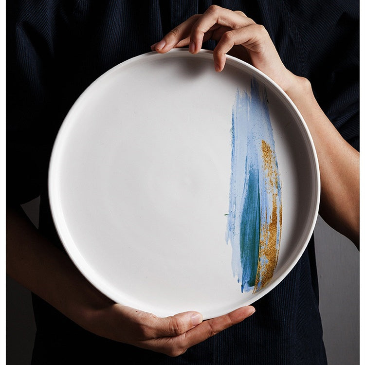 Nordic Personality Simple Ceramic Flat Plate