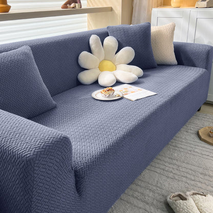 Simple Solid Color Knitted Stretch All-inclusive Sofa Cover