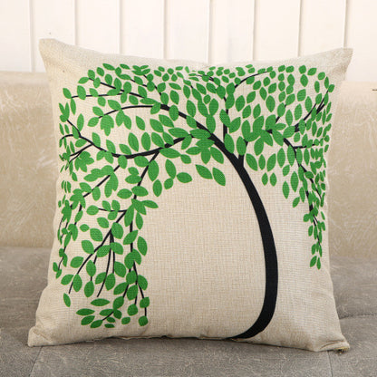 Fabric Decoration Supplies Car Gift Linen Printed Pillows Bedside Cushion Couch Pillow