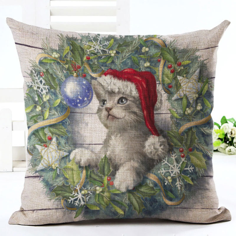 Cartoon christmas pillow pillow