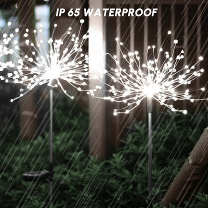 180 LED Solar Firework Lights Waterproof DIY Solar Garden Lamps 2Pcs