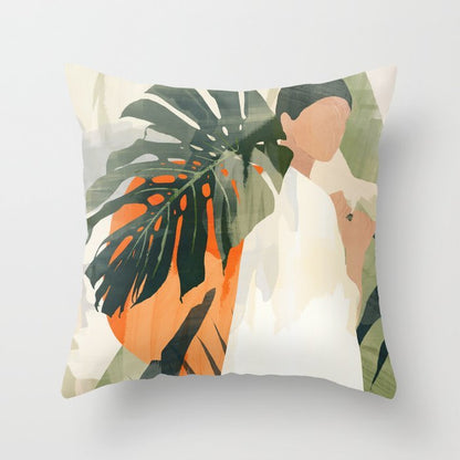 Abstract geometric portrait pillowcase home sofa cushion pillow cushion cover