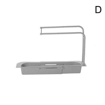 Telescopic Sink Rack Holder Expandable Storage Drain Basket For Kitchen Modern Sink Rack Telescopic Holder Expandable Storage Drain Kitchen Shelf Sponge Basket